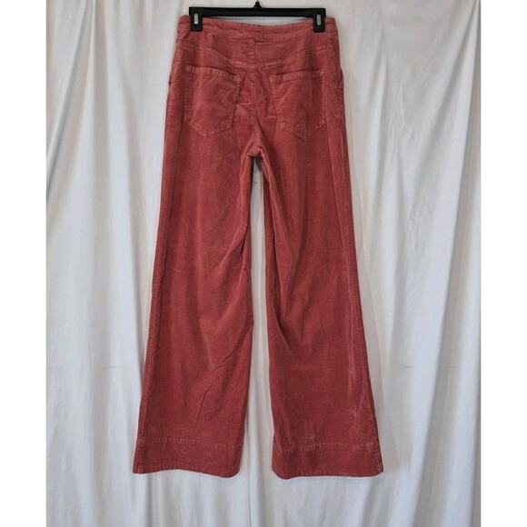 Anthropologie Pilcro Rust High Rise Corduroy Wide Leg Pants 27 X 30 - Picture 7 of 8